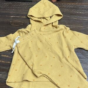 Cozy Mustard Kids Hoodie and Pants Set